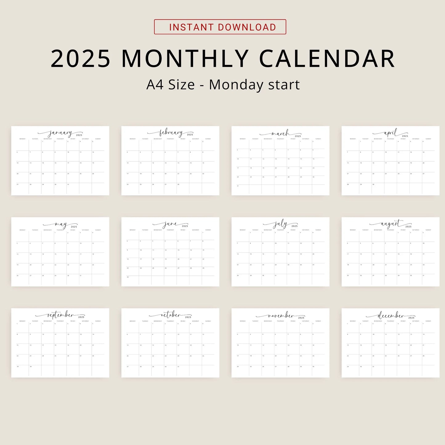 Agenda paysage LL